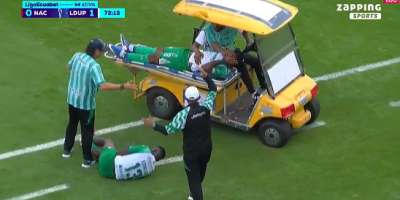 Šok snimak, umalo katastrofa: Medicinsko vozilo pokosilo fudbalera usred utakmice