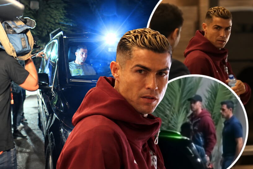 NOVI SNIMCI RONALDOVOG BEGA ZAPALILI MREŽE! Haos na aerodromu: Kristijano bežao od novinara, a pogledajte šta je radilo njegovo obezbeđenje! (VIDEO)