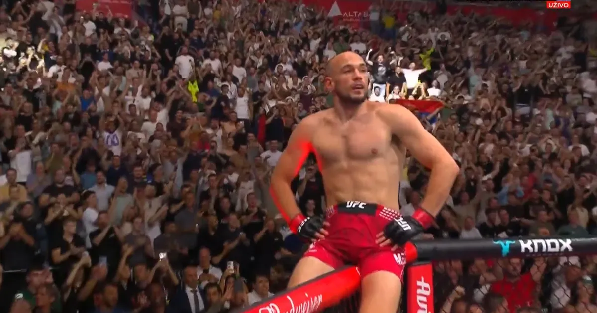 Uroš Medić zaplakao posle spektakularne pobede u Areni "Devet godina van kuće, doneću UFC pojas u Srbiju"