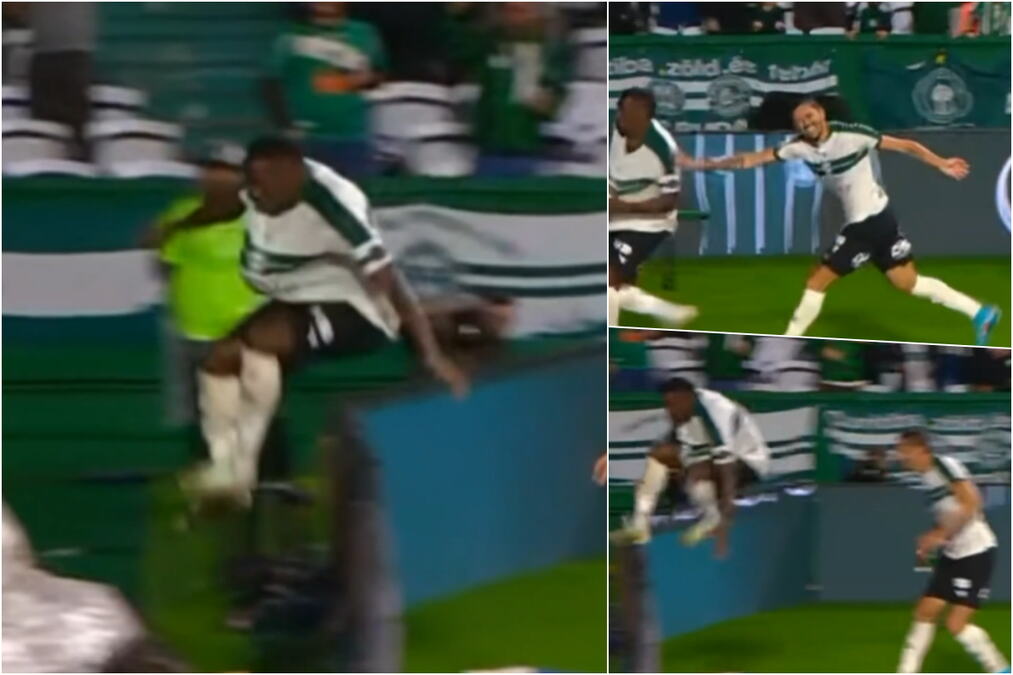 NEVEROVATNA SCENA U BRAZILU: Dao gol, poleteo ka navijačima, pa NESTAO U TUNELU! A, onda usledio još veći šok (VIDEO)