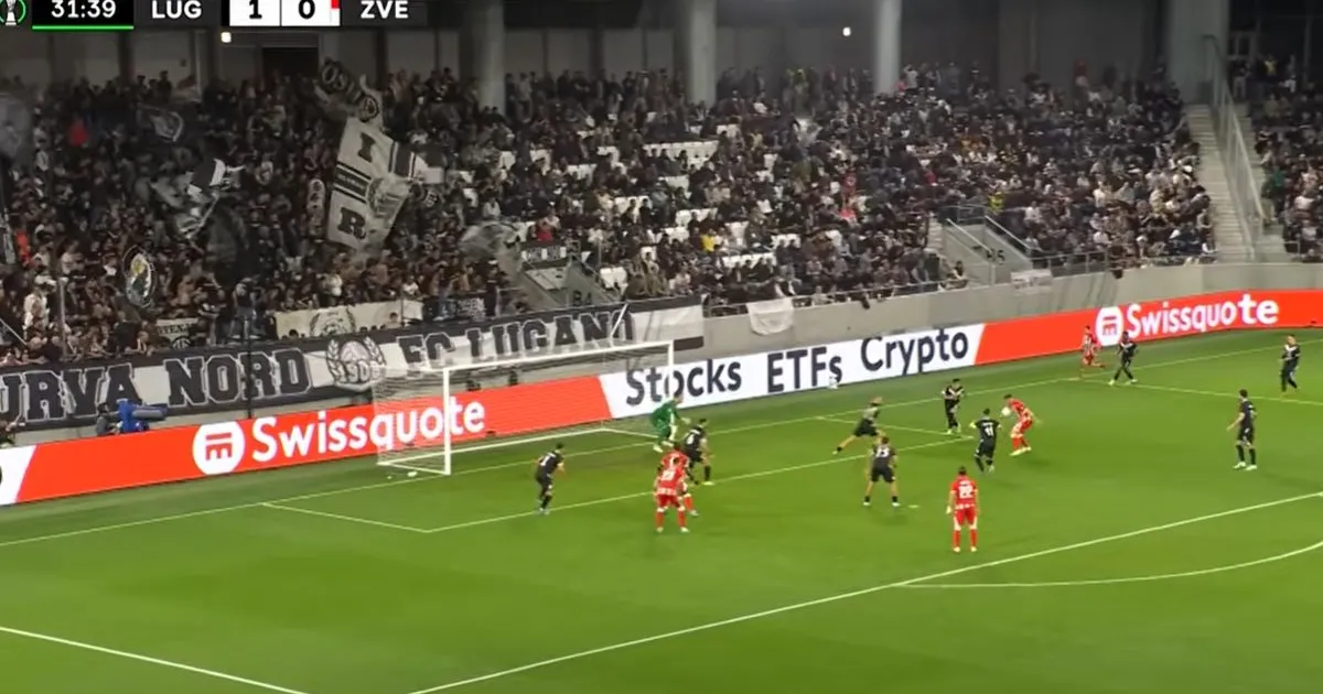 Pogledajte kako je Zvezda izjednačila protiv Lugana u Švajcarskoj