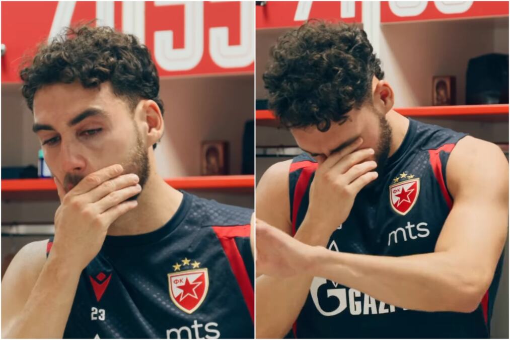 ŠOKANTAN SNIMAK IZ ZVEZDINE SVLAČIONICE! Tiknizjan nije mogao da dođe sebi, suzama se oprostio od Crvene zvezde: Bio sam spreman da umrem...