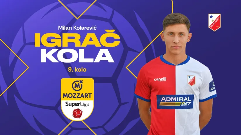 Najbolji igrač devetog kola Mozzart Bet Superlige: Kolarevićev ples u Humskoj