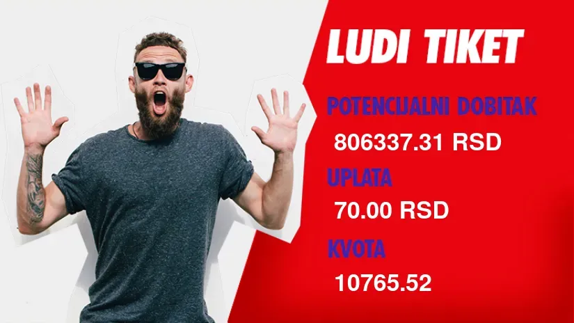LUDI TIKET (-), četvrtak, 806.337 dinara: Drama u Padinskoj Skeli